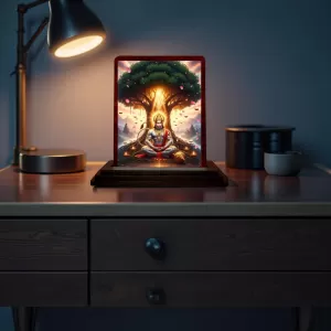 Car Desk/Table Top Lord Hanuman Wooden Photo Stand 3x4 Inches, Compact & Stylish Spiritual Display For Car, Home & Office (Pack Of 1) (F14345) Car Desk/Table Top Lord Hanuman Wooden Photo Stand 3x4 Inches, Compact & Stylish Spiritual Display For Car, Home & Office (Pack Of 1) (F14345)