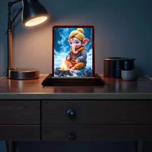 Car Desk/Table Top Lord Ganesha Wooden Photo Stand 3x4 Inches, Compact & Stylish Spiritual Display For Car, Home & Office (Pack Of 1) (F14353) Car Desk/Table Top Lord Ganesha Wooden Photo Stand 3x4 Inches, Compact & Stylish Spiritual Display For Car, Home & Office (Pack Of 1) (F14353)