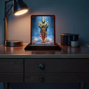 Car Desk/Table Top Lord Balaji Wooden Photo Stand 3x4 Inches, Compact & Stylish Spiritual Display For Car, Home & Office (Pack Of 1) (F14356) Car Desk/Table Top Lord Balaji Wooden Photo Stand 3x4 Inches, Compact & Stylish Spiritual Display For Car, Home & Office (Pack Of 1) (F14356)