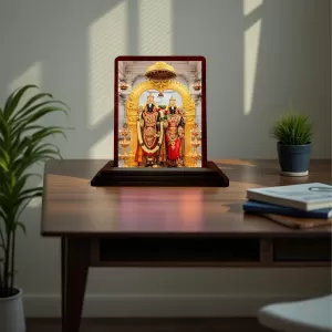 Car Desk/Table Top Lord Balaji And Lakshmi Wooden Photo Stand 3x4 Inches, Compact & Stylish Spiritual Display For Car, Home & Office (Pack Of 1) (F14396) Car Desk/Table Top Lord Balaji And Lakshmi Wooden Photo Stand 3x4 Inches, Compact & Stylish Spiritual Display For Car, Home & Office (Pack Of 1) (F14396)
