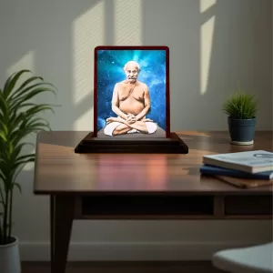Car Desk/Table Top Lahiri Mahasaya Wooden Photo Stand 3x4 Inches, Compact & Stylish Spiritual Display For Car, Home & Office (Pack Of 1) (F14433) Car Desk/Table Top Lahiri Mahasaya Wooden Photo Stand 3x4 Inches, Compact & Stylish Spiritual Display For Car, Home & Office (Pack Of 1) (F14433)