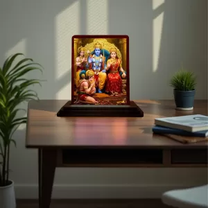 Car Desk/Table Top Lord Rama Sita Wooden Photo Stand 3x4 Inches, Compact & Stylish Spiritual Display For Car, Home & Office (Pack Of 1) (F14445) Car Desk/Table Top Lord Rama Sita Wooden Photo Stand 3x4 Inches, Compact & Stylish Spiritual Display For Car, Home & Office (Pack Of 1) (F14445)