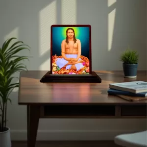 Car Desk/Table Top Swami Nigamananda Paramahansa Wooden Photo Stand 3x4 Inches, Compact & Stylish Spiritual Display For Car, Home & Office (Pack Of 1) (F14455) Car Desk/Table Top Swami Nigamananda Paramahansa Wooden Photo Stand 3x4 Inches, Compact & Stylish Spiritual Display For Car, Home & Office (Pack Of 1) (F14455)