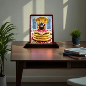 Car Desk/Table Top Jyothirlingam Wooden Photo Stand 3x4 Inches, Compact & Stylish Spiritual Display For Car, Home & Office (Pack Of 1) (F14472) Car Desk/Table Top Jyothirlingam Wooden Photo Stand 3x4 Inches, Compact & Stylish Spiritual Display For Car, Home & Office (Pack Of 1) (F14472)