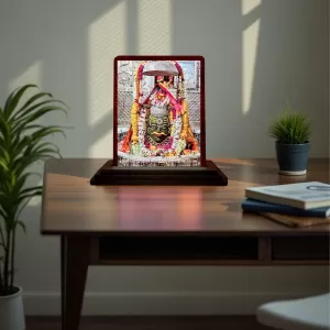 Car Desk/Table Top Mahakaleshwar Jyotirlinga Wooden Photo Stand 3x4 Inches, Compact & Stylish Spiritual Display For Car, Home & Office (Pack Of 1) (F14482) Car Desk/Table Top Mahakaleshwar Jyotirlinga Wooden Photo Stand 3x4 Inches, Compact & Stylish Spiritual Display For Car, Home & Office (Pack Of 1) (F14482)