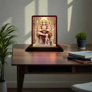 Car Desk/Table Top Lord Hanuman Wooden Photo Stand 3x4 Inches, Compact & Stylish Spiritual Display For Car, Home & Office (Pack Of 1) (F14517) Car Desk/Table Top Lord Hanuman Wooden Photo Stand 3x4 Inches, Compact & Stylish Spiritual Display For Car, Home & Office (Pack Of 1) (F14517)