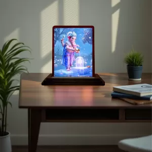 Car Desk/Table Top Lord Ganesha Wooden Photo Stand 3x4 Inches, Compact & Stylish Spiritual Display For Car, Home & Office (Pack Of 1) (F14518) Car Desk/Table Top Lord Ganesha Wooden Photo Stand 3x4 Inches, Compact & Stylish Spiritual Display For Car, Home & Office (Pack Of 1) (F14518)
