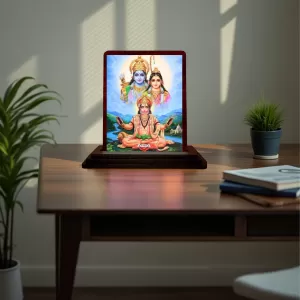 Car Desk/Table Top Lord Hanuman With Sita Rama Wooden Photo Stand 3x4 Inches, Compact & Stylish Spiritual Display For Car, Home & Office (Pack Of 1) (F14539) Car Desk/Table Top Lord Hanuman With Sita Rama Wooden Photo Stand 3x4 Inches, Compact & Stylish Spiritual Display For Car, Home & Office (Pack Of 1) (F14539)