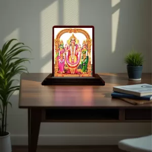 Car Desk/Table Top Lord Murugan Wooden Photo Stand 3x4 Inches, Compact & Stylish Spiritual Display For Car, Home & Office (Pack Of 1) (F14541) Car Desk/Table Top Lord Murugan Wooden Photo Stand 3x4 Inches, Compact & Stylish Spiritual Display For Car, Home & Office (Pack Of 1) (F14541)