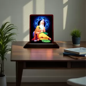 Car Desk/Table Top Vyasa Maharshi Wooden Photo Stand 3x4 Inches, Compact & Stylish Spiritual Display For Car, Home & Office (Pack Of 1) (F14551) Car Desk/Table Top Vyasa Maharshi Wooden Photo Stand 3x4 Inches, Compact & Stylish Spiritual Display For Car, Home & Office (Pack Of 1) (F14551)