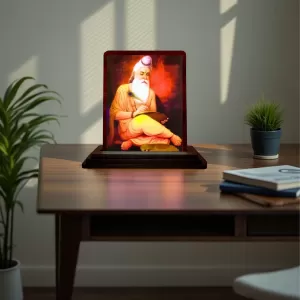Car Desk/Table Top Vyasa Maharshi Wooden Photo Stand 3x4 Inches, Compact & Stylish Spiritual Display For Car, Home & Office (Pack Of 1) (F14552) Car Desk/Table Top Vyasa Maharshi Wooden Photo Stand 3x4 Inches, Compact & Stylish Spiritual Display For Car, Home & Office (Pack Of 1) (F14552)