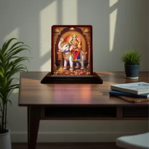 Car Desk/Table Top Goddess Lakshmi Wooden Photo Stand 3x4 Inches, Compact & Stylish Spiritual Display For Car, Home & Office (Pack Of 1) (F14555) Car Desk/Table Top Goddess Lakshmi Wooden Photo Stand 3x4 Inches, Compact & Stylish Spiritual Display For Car, Home & Office (Pack Of 1) (F14555)