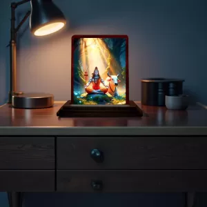 Car Desk/Table Top Lord Shiva Wooden Photo Stand 3x4 Inches, Compact & Stylish Spiritual Display For Car, Home & Office (Pack Of 1) (F14626) Car Desk/Table Top Lord Shiva Wooden Photo Stand 3x4 Inches, Compact & Stylish Spiritual Display For Car, Home & Office (Pack Of 1) (F14626)