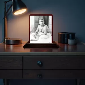 Car Desk/Table Top Sri Sri Anukul Chandra Thakur Wooden Photo Stand 3x4 Inches, Compact & Stylish Spiritual Display For Car, Home & Office (Pack Of 1) (F14642) Car Desk/Table Top Sri Sri Anukul Chandra Thakur Wooden Photo Stand 3x4 Inches, Compact & Stylish Spiritual Display For Car, Home & Office (Pack Of 1) (F14642)