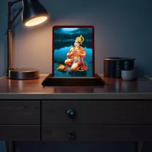 Car Desk/Table Top Lord Hanuman Wooden Photo Stand 3x4 Inches, Compact & Stylish Spiritual Display For Car, Home & Office (Pack Of 1) (F14646) Car Desk/Table Top Lord Hanuman Wooden Photo Stand 3x4 Inches, Compact & Stylish Spiritual Display For Car, Home & Office (Pack Of 1) (F14646)