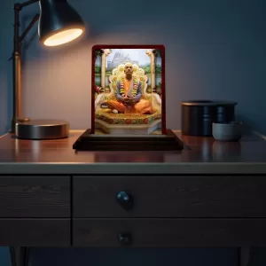 Car Desk/Table Top Bhaktivedanta Swami Prabhupada Wooden Photo Stand 3x4 Inches, Compact & Stylish Spiritual Display For Car, Home & Office (Pack Of 1) (F14652) Car Desk/Table Top Bhaktivedanta Swami Prabhupada Wooden Photo Stand 3x4 Inches, Compact & Stylish Spiritual Display For Car, Home & Office (Pack Of 1) (F14652)