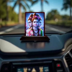 Car Desk/Table Top Lord Datta Wooden Photo Stand 3x4 Inches, Compact & Stylish Spiritual Display For Car, Home & Office (Pack Of 1) (F15082) Car Desk/Table Top Lord Datta Wooden Photo Stand 3x4 Inches, Compact & Stylish Spiritual Display For Car, Home & Office (Pack Of 1) (F15082)