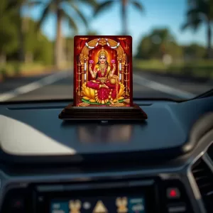 Car Desk/Table Top Maa Laxmi Wooden Photo Stand 3x4 Inches, Compact & Stylish Spiritual Display For Car, Home & Office (Pack Of 1) (F15084) Car Desk/Table Top Maa Laxmi Wooden Photo Stand 3x4 Inches, Compact & Stylish Spiritual Display For Car, Home & Office (Pack Of 1) (F15084)