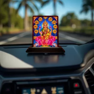 Car Desk/Table Top Maa Laxmi Wooden Photo Stand 3x4 Inches, Compact & Stylish Spiritual Display For Car, Home & Office (Pack Of 1) (F15107) Car Desk/Table Top Maa Laxmi Wooden Photo Stand 3x4 Inches, Compact & Stylish Spiritual Display For Car, Home & Office (Pack Of 1) (F15107)