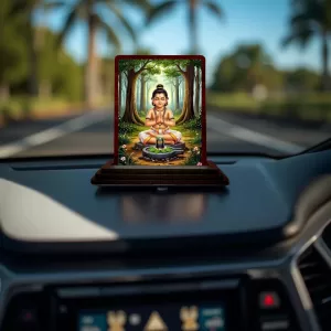 Car Desk/Table Top Lord Shiva Wooden Photo Stand 3x4 Inches, Compact & Stylish Spiritual Display For Car, Home & Office (Pack Of 1) (F15113) Car Desk/Table Top Lord Shiva Wooden Photo Stand 3x4 Inches, Compact & Stylish Spiritual Display For Car, Home & Office (Pack Of 1) (F15113)