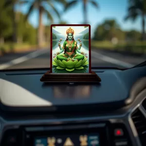 Car Desk/Table Top Goddess Lakshmi Wooden Photo Stand 3x4 Inches, Compact & Stylish Spiritual Display For Car, Home & Office (Pack Of 1) (F15135) Car Desk/Table Top Goddess Lakshmi Wooden Photo Stand 3x4 Inches, Compact & Stylish Spiritual Display For Car, Home & Office (Pack Of 1) (F15135)
