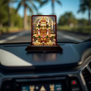 Car Desk/Table Top Lord Shiva Wooden Photo Stand 3x4 Inches, Compact & Stylish Spiritual Display For Car, Home & Office (Pack Of 1) (F15158) Car Desk/Table Top Lord Shiva Wooden Photo Stand 3x4 Inches, Compact & Stylish Spiritual Display For Car, Home & Office (Pack Of 1) (F15158)