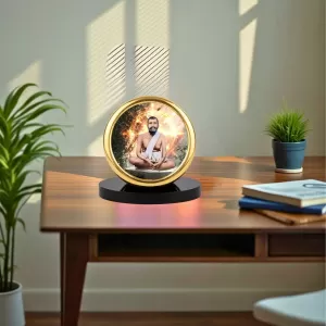 Car Desk/Table Top Ramakrishna Paramahamsa Metal Golden Photo Stand 2x2 Inches, Compact & Stylish Spiritual Display For Car, Home & Office (Pack Of 1) (F18445) Car Desk/Table Top Ramakrishna Paramahamsa Metal Golden Photo Stand 2x2 Inches, Compact & Stylish Spiritual Display For Car, Home & Office (Pack Of 1) (F18445)
