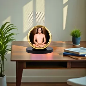 Car Desk/Table Top Mahavatar Babaji Metal Golden Photo Stand 2x2 Inches, Compact & Stylish Spiritual Display For Car, Home & Office (Pack Of 1) (F18474) Car Desk/Table Top Mahavatar Babaji Metal Golden Photo Stand 2x2 Inches, Compact & Stylish Spiritual Display For Car, Home & Office (Pack Of 1) (F18474)
