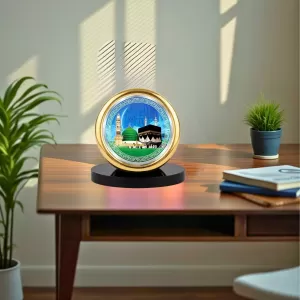 Car Desk/Table Top Macca Metal Golden Photo Stand 2x2 Inches, Compact & Stylish Spiritual Display For Car, Home & Office (Pack Of 1) (F18494) Car Desk/Table Top Macca Metal Golden Photo Stand 2x2 Inches, Compact & Stylish Spiritual Display For Car, Home & Office (Pack Of 1) (F18494)