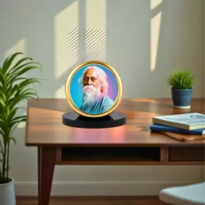 Car Desk/Table Top Rabindranath Metal Golden Photo Stand 2x2 Inches, Compact & Stylish Spiritual Display For Car, Home & Office (Pack Of 1) (F18527) Car Desk/Table Top Rabindranath Metal Golden Photo Stand 2x2 Inches, Compact & Stylish Spiritual Display For Car, Home & Office (Pack Of 1) (F18527)