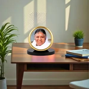 Car Desk/Table Top Mata Amritanandamayi Metal Golden Photo Stand 2x2 Inches, Compact & Stylish Spiritual Display For Car, Home & Office (Pack Of 1) (F18543) Car Desk/Table Top Mata Amritanandamayi Metal Golden Photo Stand 2x2 Inches, Compact & Stylish Spiritual Display For Car, Home & Office (Pack Of 1) (F18543)
