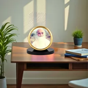 Car Desk/Table Top Vethathiri Maharishi Metal Golden Photo Stand 2x2 Inches, Compact & Stylish Spiritual Display For Car, Home & Office (Pack Of 1) (F18556) Car Desk/Table Top Vethathiri Maharishi Metal Golden Photo Stand 2x2 Inches, Compact & Stylish Spiritual Display For Car, Home & Office (Pack Of 1) (F18556)