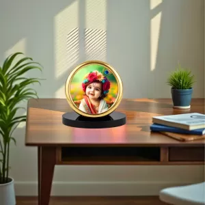 Car Desk/Table Top Little Krishna Metal Golden Photo Stand 2x2 Inches, Compact & Stylish Spiritual Display For Car, Home & Office (Pack Of 1) (F18579) Car Desk/Table Top Little Krishna Metal Golden Photo Stand 2x2 Inches, Compact & Stylish Spiritual Display For Car, Home & Office (Pack Of 1) (F18579)