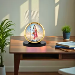 Car Desk/Table Top Arthanareeshwar Metal Golden Photo Stand 2x2 Inches, Compact & Stylish Spiritual Display For Car, Home & Office (Pack Of 1) (F18594) Car Desk/Table Top Arthanareeshwar Metal Golden Photo Stand 2x2 Inches, Compact & Stylish Spiritual Display For Car, Home & Office (Pack Of 1) (F18594)