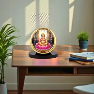 Car Desk/Table Top Lord Ganesha Metal Golden Photo Stand 2x2 Inches, Compact & Stylish Spiritual Display For Car, Home & Office (Pack Of 1) (F18605) Car Desk/Table Top Lord Ganesha Metal Golden Photo Stand 2x2 Inches, Compact & Stylish Spiritual Display For Car, Home & Office (Pack Of 1) (F18605)