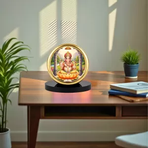 Car Desk/Table Top Lord Ganesha Metal Golden Photo Stand 2x2 Inches, Compact & Stylish Spiritual Display For Car, Home & Office (Pack Of 1) (F18607) Car Desk/Table Top Lord Ganesha Metal Golden Photo Stand 2x2 Inches, Compact & Stylish Spiritual Display For Car, Home & Office (Pack Of 1) (F18607)