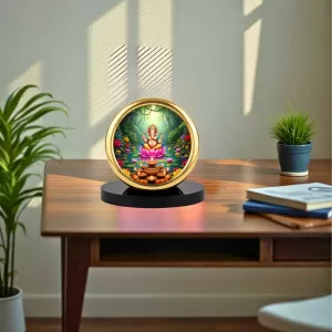 Car Desk/Table Top Lord Ganesha Metal Golden Photo Stand 2x2 Inches, Compact & Stylish Spiritual Display For Car, Home & Office (Pack Of 1) (F18609) Car Desk/Table Top Lord Ganesha Metal Golden Photo Stand 2x2 Inches, Compact & Stylish Spiritual Display For Car, Home & Office (Pack Of 1) (F18609)