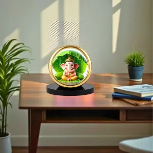 Car Desk/Table Top Lord Ganesha Metal Golden Photo Stand 2x2 Inches, Compact & Stylish Spiritual Display For Car, Home & Office (Pack Of 1) (F18614) Car Desk/Table Top Lord Ganesha Metal Golden Photo Stand 2x2 Inches, Compact & Stylish Spiritual Display For Car, Home & Office (Pack Of 1) (F18614)