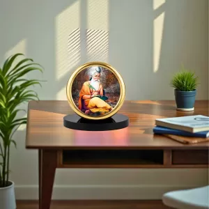 Car Desk/Table Top Vyasa Maharshi Metal Golden Photo Stand 2x2 Inches, Compact & Stylish Spiritual Display For Car, Home & Office (Pack Of 1) (F18628) Car Desk/Table Top Vyasa Maharshi Metal Golden Photo Stand 2x2 Inches, Compact & Stylish Spiritual Display For Car, Home & Office (Pack Of 1) (F18628)