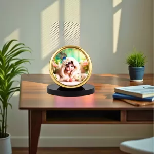 Car Desk/Table Top Little Krishna Metal Golden Photo Stand 2x2 Inches, Compact & Stylish Spiritual Display For Car, Home & Office (Pack Of 1) (F18634) Car Desk/Table Top Little Krishna Metal Golden Photo Stand 2x2 Inches, Compact & Stylish Spiritual Display For Car, Home & Office (Pack Of 1) (F18634)