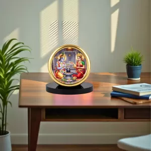 Car Desk/Table Top Lord Shiva Metal Golden Photo Stand 2x2 Inches, Compact & Stylish Spiritual Display For Car, Home & Office (Pack Of 1) (F18655) Car Desk/Table Top Lord Shiva Metal Golden Photo Stand 2x2 Inches, Compact & Stylish Spiritual Display For Car, Home & Office (Pack Of 1) (F18655)
