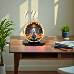 Car Desk/Table Top Lord Shiva Metal Golden Photo Stand 2x2 Inches, Compact & Stylish Spiritual Display For Car, Home & Office (Pack Of 1) (F18657) Car Desk/Table Top Lord Shiva Metal Golden Photo Stand 2x2 Inches, Compact & Stylish Spiritual Display For Car, Home & Office (Pack Of 1) (F18657)
