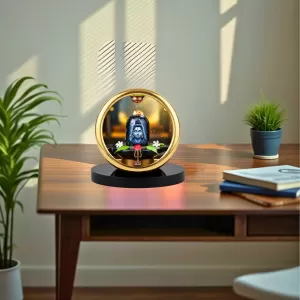 Car Desk/Table Top Lord Shiva Metal Golden Photo Stand 2x2 Inches, Compact & Stylish Spiritual Display For Car, Home & Office (Pack Of 1) (F18661) Car Desk/Table Top Lord Shiva Metal Golden Photo Stand 2x2 Inches, Compact & Stylish Spiritual Display For Car, Home & Office (Pack Of 1) (F18661)