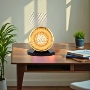 Car Desk/Table Top Om Symbol Metal Golden Photo Stand 2x2 Inches, Compact & Stylish Spiritual Display For Car, Home & Office (Pack Of 1) (F18670) Car Desk/Table Top Om Symbol Metal Golden Photo Stand 2x2 Inches, Compact & Stylish Spiritual Display For Car, Home & Office (Pack Of 1) (F18670)