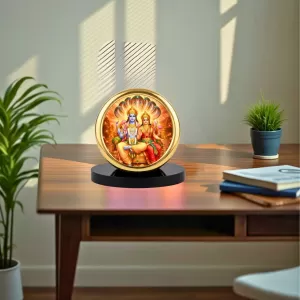 Car Desk/Table Top Lord Rama Sita Metal Golden Photo Stand 2x2 Inches, Compact & Stylish Spiritual Display For Car, Home & Office (Pack Of 1) (F18681) Car Desk/Table Top Lord Rama Sita Metal Golden Photo Stand 2x2 Inches, Compact & Stylish Spiritual Display For Car, Home & Office (Pack Of 1) (F18681)
