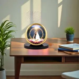 Car Desk/Table Top Saradadevi Metal Golden Photo Stand 2x2 Inches, Compact & Stylish Spiritual Display For Car, Home & Office (Pack Of 1) (F18684) Car Desk/Table Top Saradadevi Metal Golden Photo Stand 2x2 Inches, Compact & Stylish Spiritual Display For Car, Home & Office (Pack Of 1) (F18684)