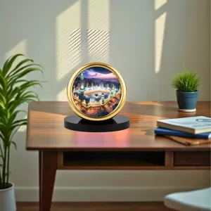 Car Desk/Table Top Mucca Masid Metal Golden Photo Stand 2x2 Inches, Compact & Stylish Spiritual Display For Car, Home & Office (Pack Of 1) (F18705) Car Desk/Table Top Mucca Masid Metal Golden Photo Stand 2x2 Inches, Compact & Stylish Spiritual Display For Car, Home & Office (Pack Of 1) (F18705)
