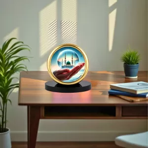 Car Desk/Table Top Mucca Masid Metal Golden Photo Stand 2x2 Inches, Compact & Stylish Spiritual Display For Car, Home & Office (Pack Of 1) (F18709) Car Desk/Table Top Mucca Masid Metal Golden Photo Stand 2x2 Inches, Compact & Stylish Spiritual Display For Car, Home & Office (Pack Of 1) (F18709)