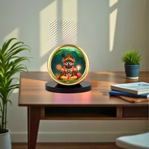Car Desk/Table Top Lord Jagannath Metal Golden Photo Stand 2x2 Inches, Compact & Stylish Spiritual Display For Car, Home & Office (Pack Of 1) (F18753) Car Desk/Table Top Lord Jagannath Metal Golden Photo Stand 2x2 Inches, Compact & Stylish Spiritual Display For Car, Home & Office (Pack Of 1) (F18753)