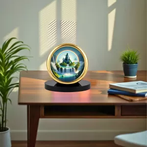 Car Desk/Table Top Lord Shiva Metal Golden Photo Stand 2x2 Inches, Compact & Stylish Spiritual Display For Car, Home & Office (Pack Of 1) (F18755) Car Desk/Table Top Lord Shiva Metal Golden Photo Stand 2x2 Inches, Compact & Stylish Spiritual Display For Car, Home & Office (Pack Of 1) (F18755)